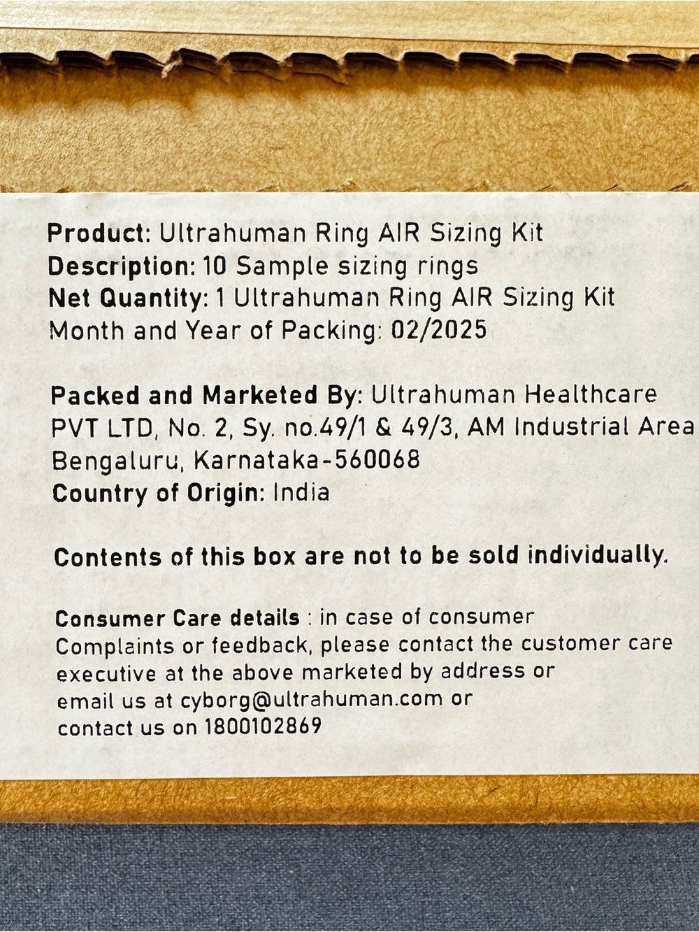 Ultrahuman Ring Air Sizing Kit - Picture 3 of 5